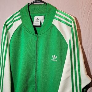 Adidas Originals Men's Adicolor Classics+ Track Suit- Green/White- Sz. 2XL